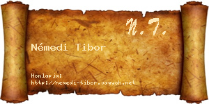 Némedi Tibor névjegykártya